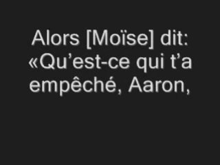 Les israelites et l adoration du veau