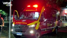 Motociclista de 19 anos fica ferido em batida com caminhonete no Centro de Cascavel