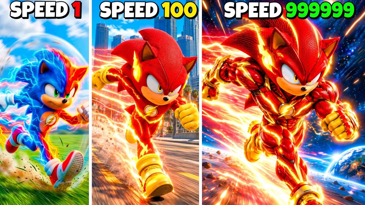 Upgrading FLASH SONIC in GTA 5!! (Sonic Movie Mod)