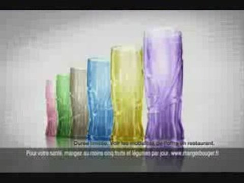 Pub verres Coca Cola Mc Donalds collection été 2008