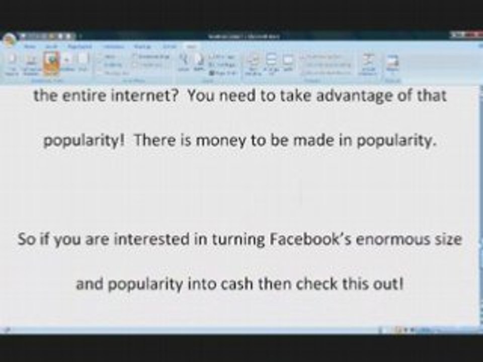 Make Money With Facebook