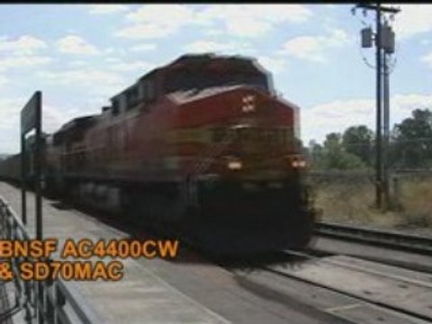 BNSF #5644 W/ a Loaded Coal Train
