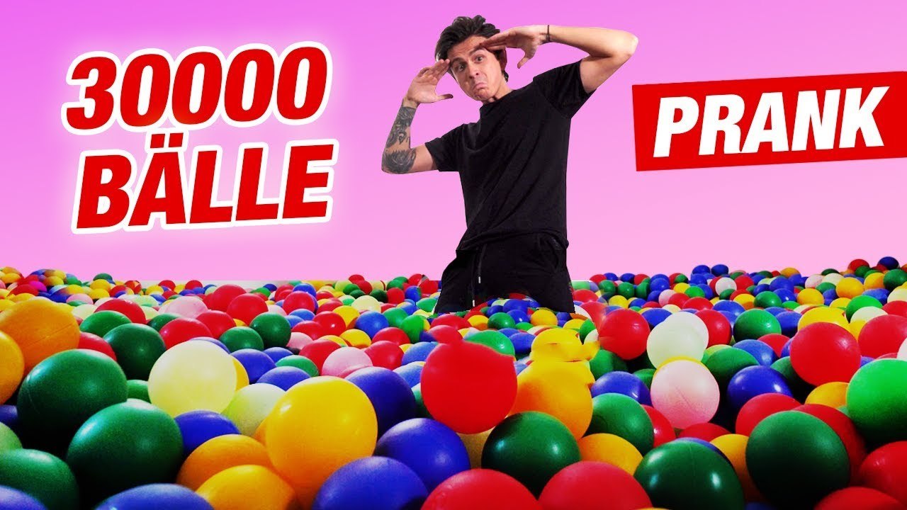 Bällebad-room-prank an meine schwester mit 30.000 bällen