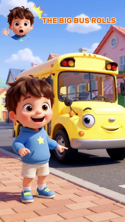 The Wheels on the Bus 🚌 | Funny Kumzi Cartoon & Nursery Rhyme - video ...