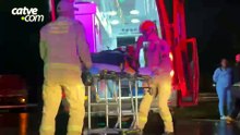 Batida entre dois carros na BR-277 termina com caminhão envolvido e pedestre atropelado