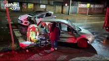 Batida entre Peugeot e Fiesta deixa ferido na Avenida Piquiri, em Cascavel