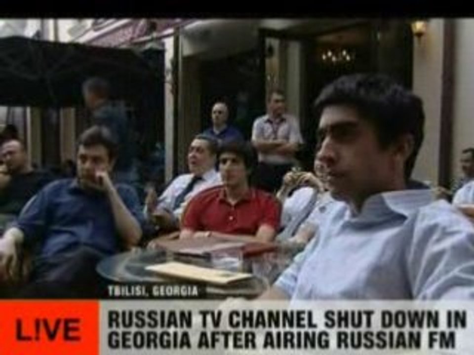 Russian TV shut down in Georgia