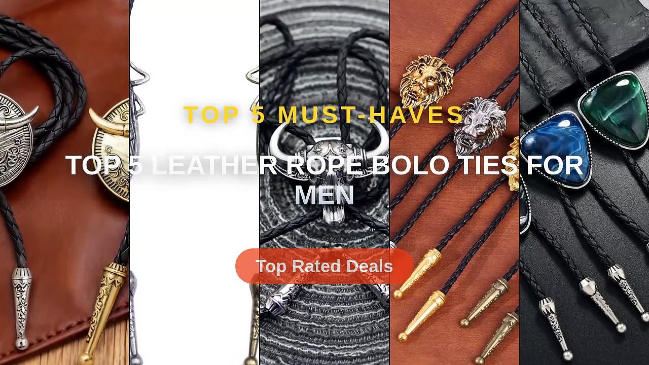 Top 5 Leather Rope Bolo Ties For Men: Top 5 Best Sellers - New Trendy ...
