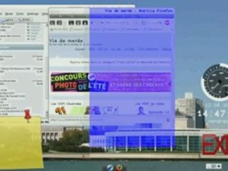 Démo Ubuntu 8.04 + Compiz-Fusion