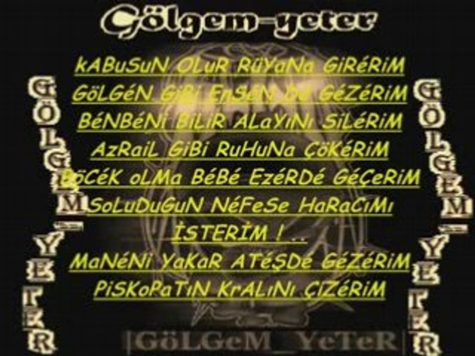 RAP KURTLAR VADISI GOLGEM YETER