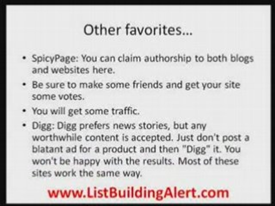 List Building and Traffic with Blogs