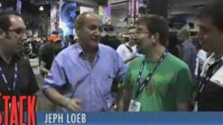 SDCC: Jeph Loeb hugs Pete, CB Cebulski, and James Robinson