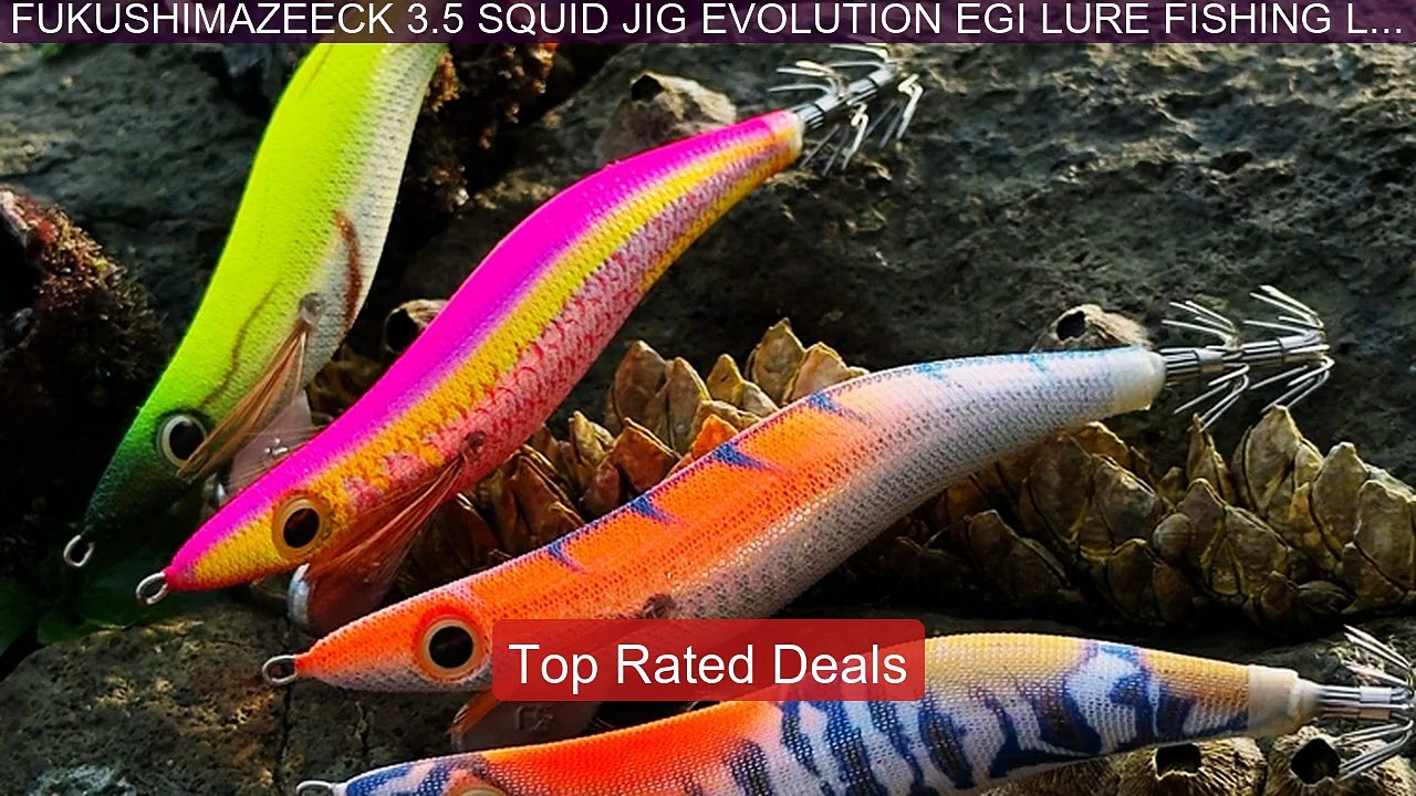 FUKUSHIMAZEECK 3.5 SQUID JIG EVOLUTION EGI LURE FISHING LONG S ...