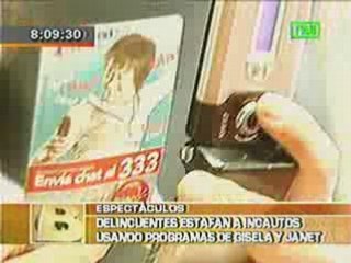 Estafan usando nombre de Gisela Valcárcel (BDP 18-08-08)