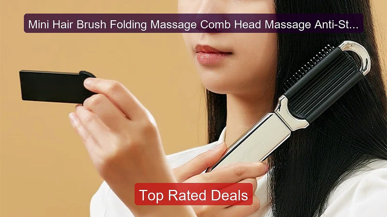 Mini Hair Brush Folding Massage Comb Head Massage Anti-Static Porta ...