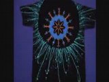 Ultra violet glow psychedelic hand painted t-shirts