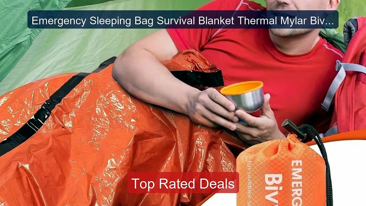 Emergency Sleeping Bag Survival Blanket Thermal Mylar Bivy Sack Li... -- Best Deal 2026 | Shop Now!