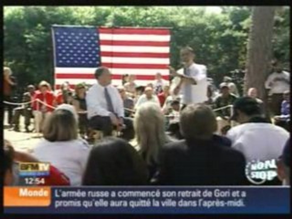 Gerre politique entre John Mc Cain Barack Obama