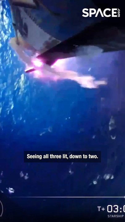 Starship's Fiery and Explosive Ocean Splashdown