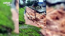 Chuva alaga confinamento de gado e provoca estragos em Capitão Leônidas Marques