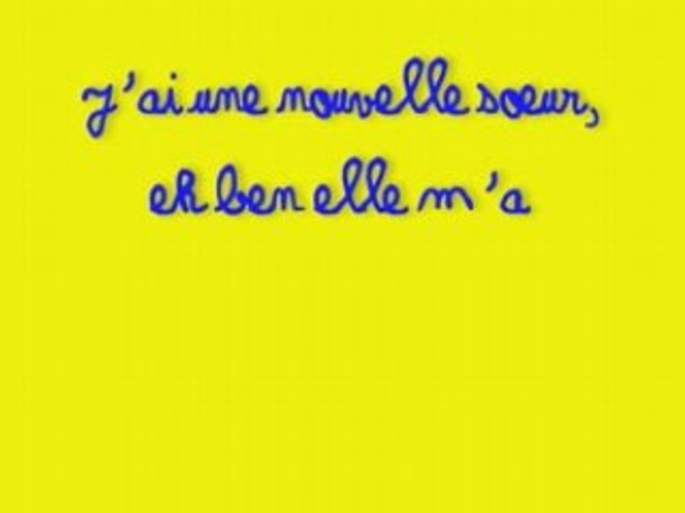 nouvelle soeur