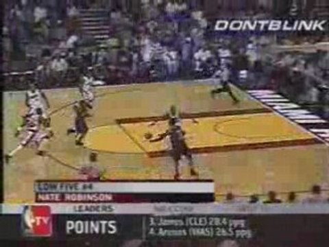 NBA BASKETBALL - Nate Robinson - Dunk Over James Posey