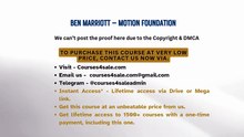 Courses4sale.com — BEN MARRIOTT – MOTION FOUNDATION