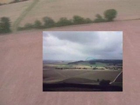 Parapente - eaux puiseaux - vue du ciel