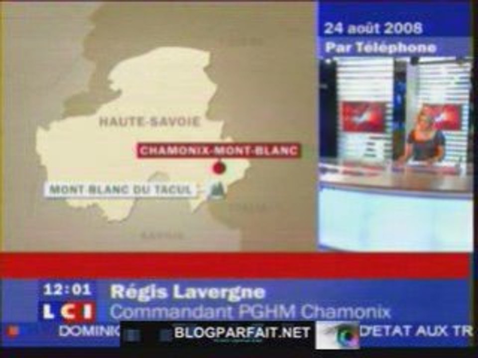 AVALANCHE MEURTRIERE DANS LES ALPES 24 AOUT 2008