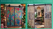 Shakti and the Lotus: The Spiritual Beauty of Carved Wooden Doors