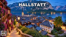 Hallstatt Evening Walk in Austria | Storybook Lakeside Village, Alpine Streets & Dusk Views 4K