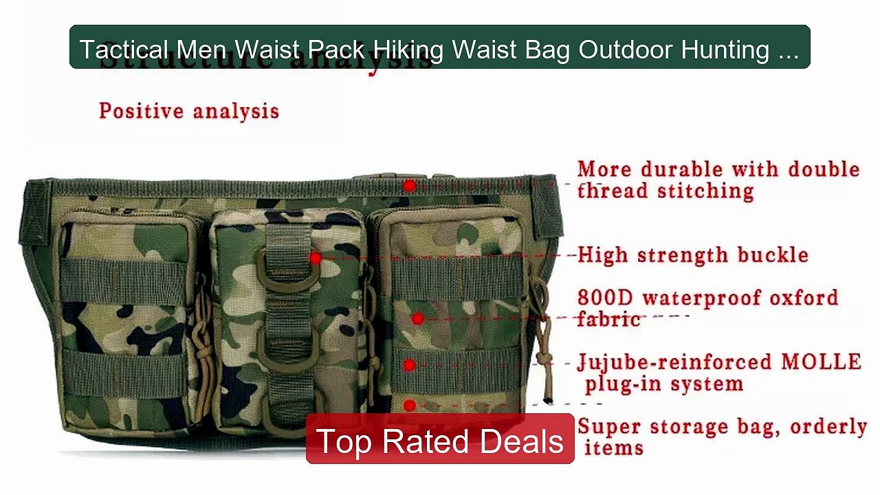 Tactical Men Waist Pack Hiking Waist Bag Outdoor Hunting Sport... -- Best Buy 2026 | Great Quality!