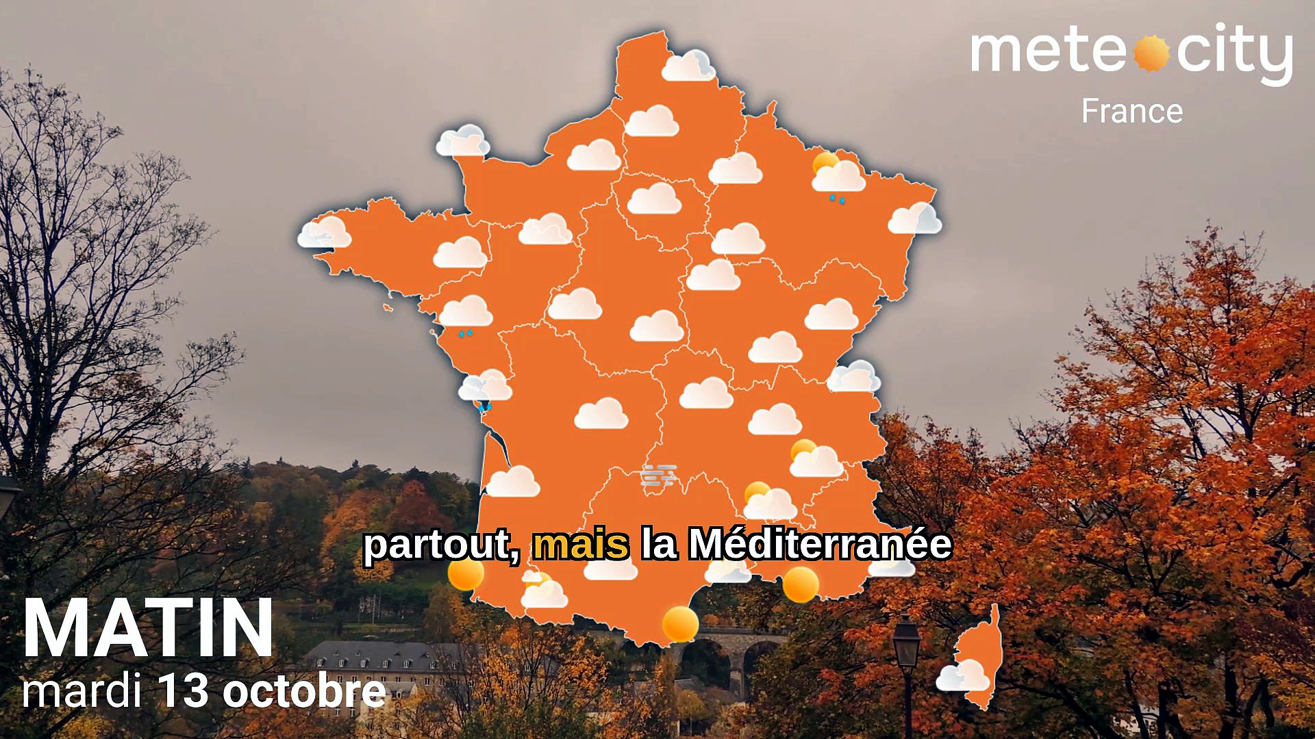 Bulletin météo France du mardi 13 octobre 2026