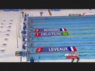 Finale 50mètres nage libre, Pékin 2008, Levaux Bernard