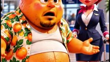 😂 Orangy at the Airport! 🍊✈️ A Hilarious Trip Gone Wrong | FruitVerse AI