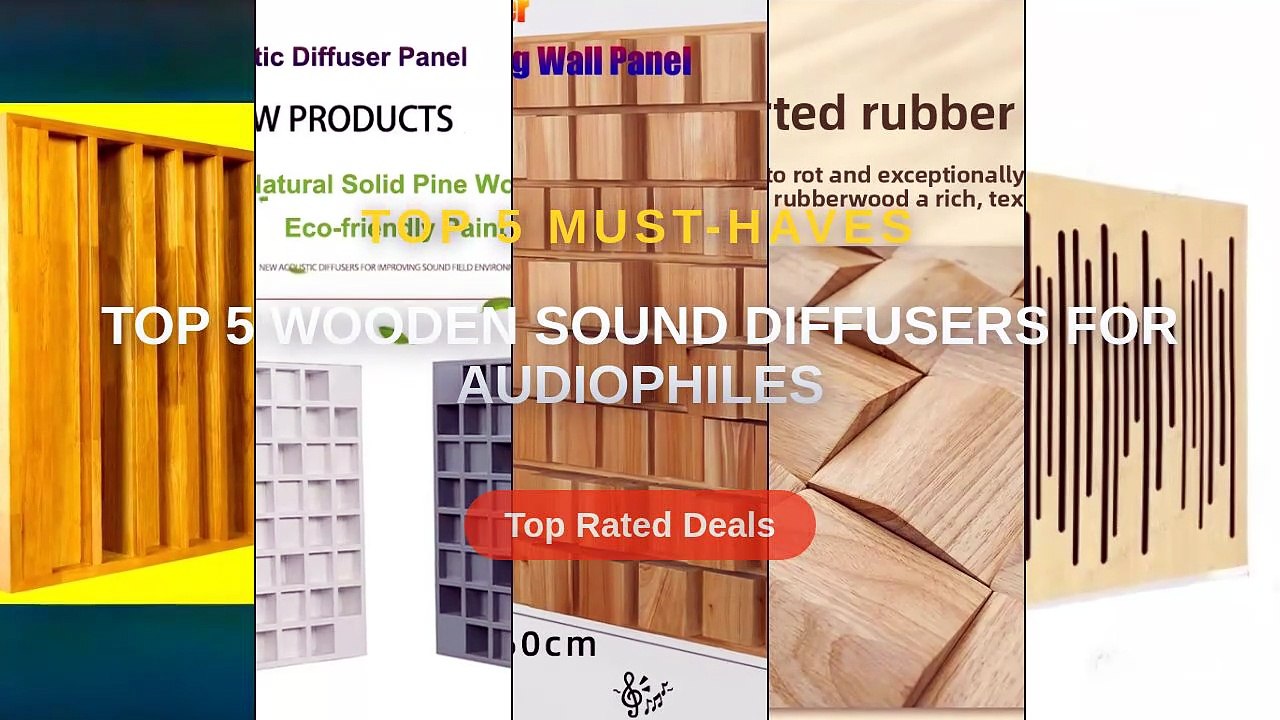 Cheap & Best Top 5 Wooden Sound Diffusers For Audiophiles Unboxing ...
