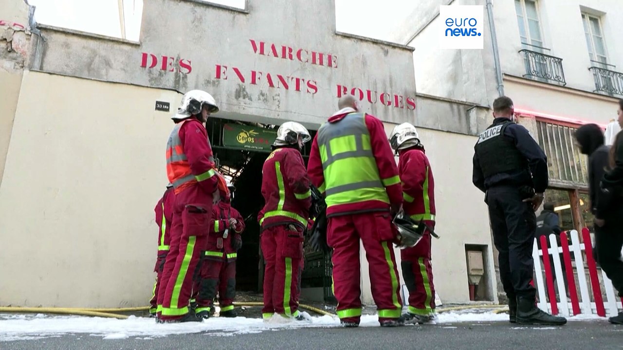 Brand zerstört älteste überdachte Markthalle von Paris