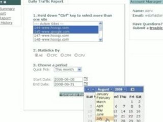Check traffic and earning through Hooqy Media Publisher Onli