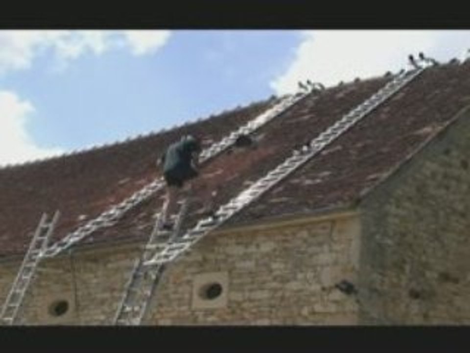 Mise en place 2 partie de l échelle de toit