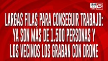 Toman 30 personas en un negocio y hay 1.500 haciendo fila para dejar CV