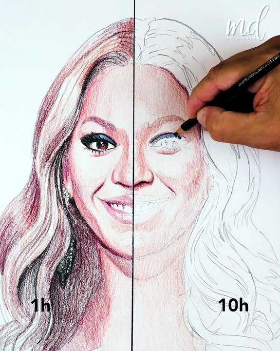 What 10 hours of drawing look like! ️ - video Dailymotion