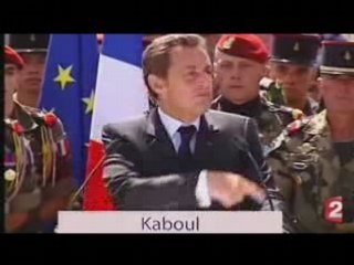 Sarkozy ricane de la mort des soldats français