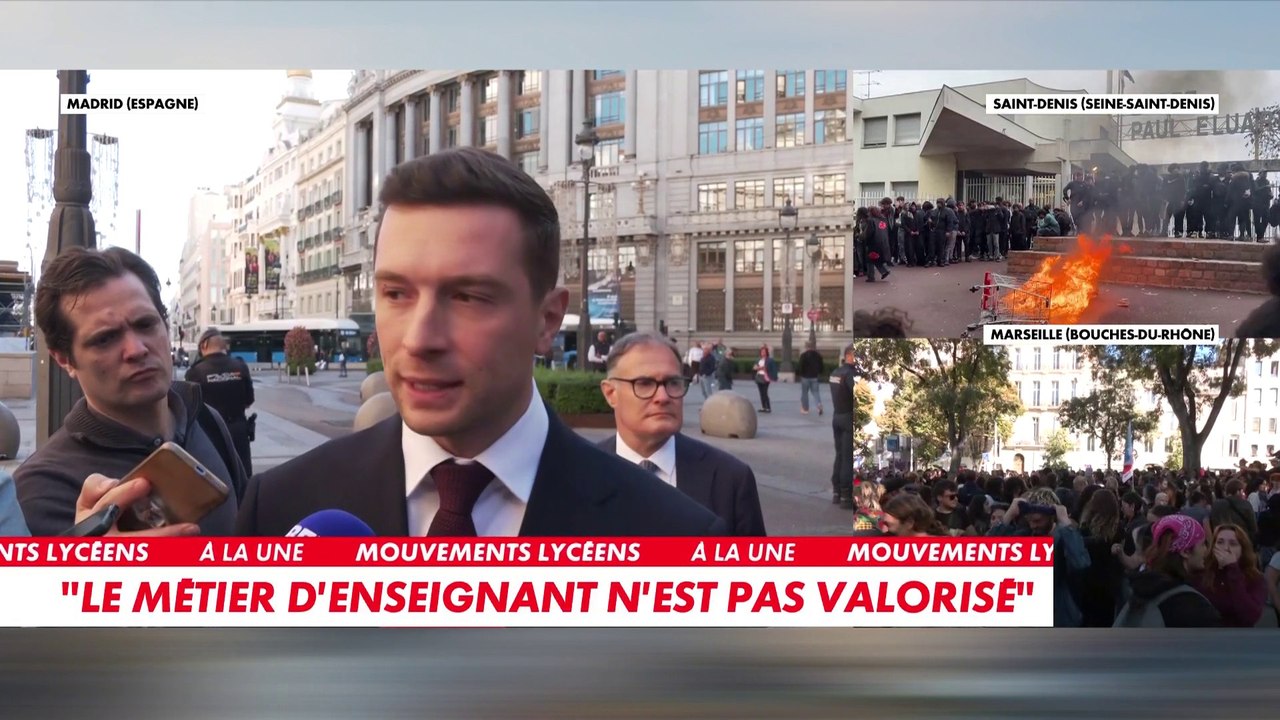 Jordan Bardella : «Le gouvernement doit soutenir les policiers et les ...