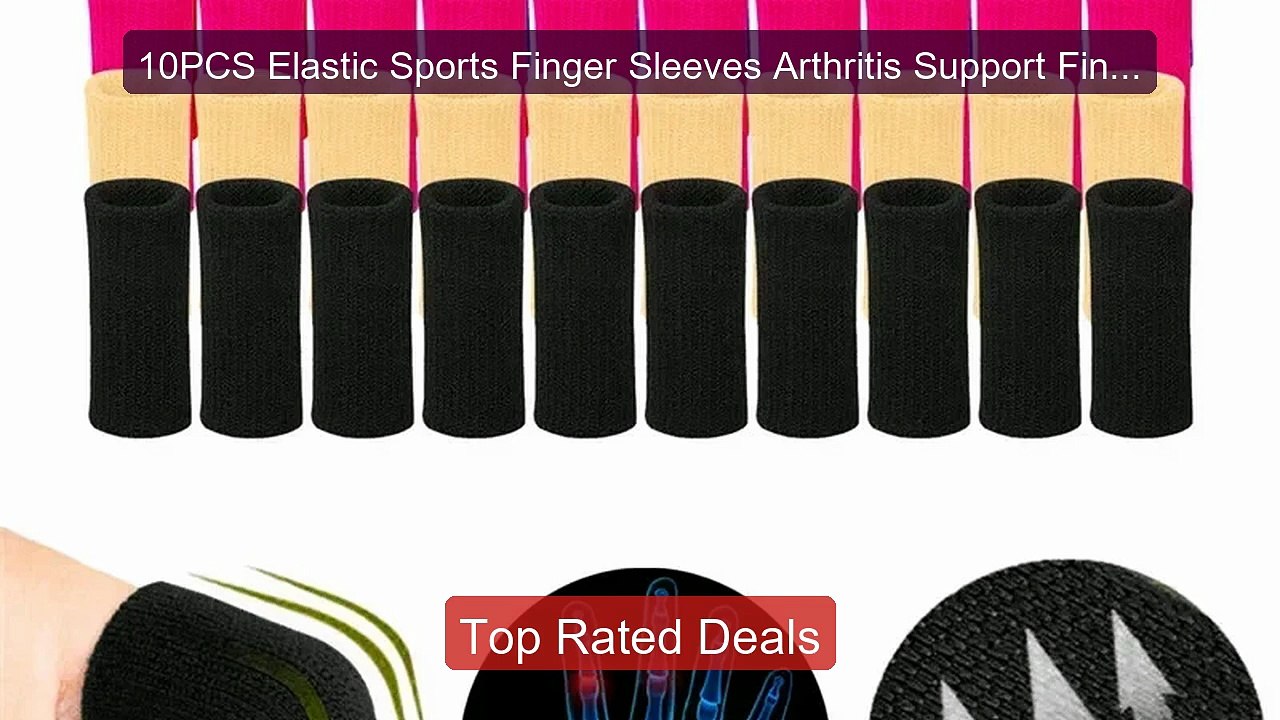 10PCS Elastic Sports Finger Sleeves Arthritis Support Finger Guard ...