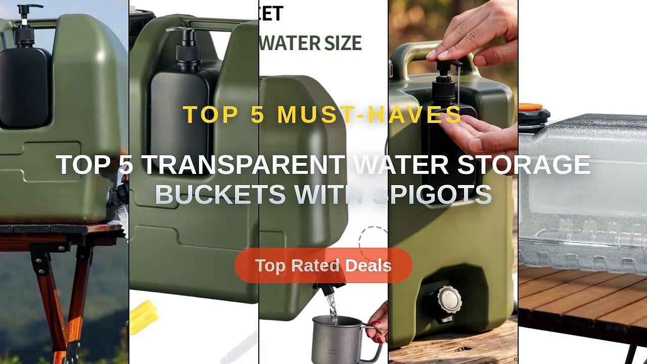 Top 5 Best Top 5 Transparent Water Storage Buckets With Spigots (Must ...