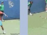 Federer vs Djokovic Forehand - Slow-Motion