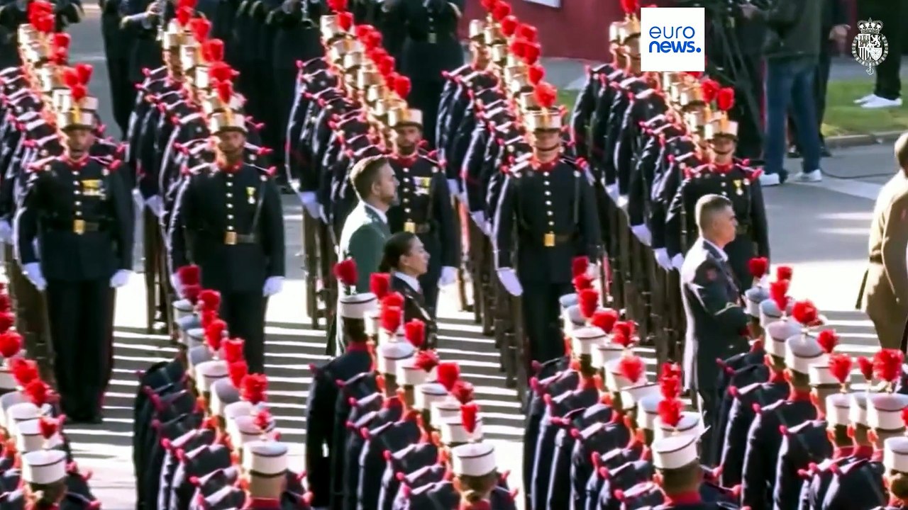 Spanischer nationalfeiertag: parade inmitten politischer krisen