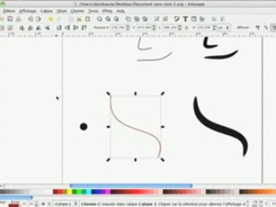 Découverte inkscape05 motif le long d'un chemin (partie 2)