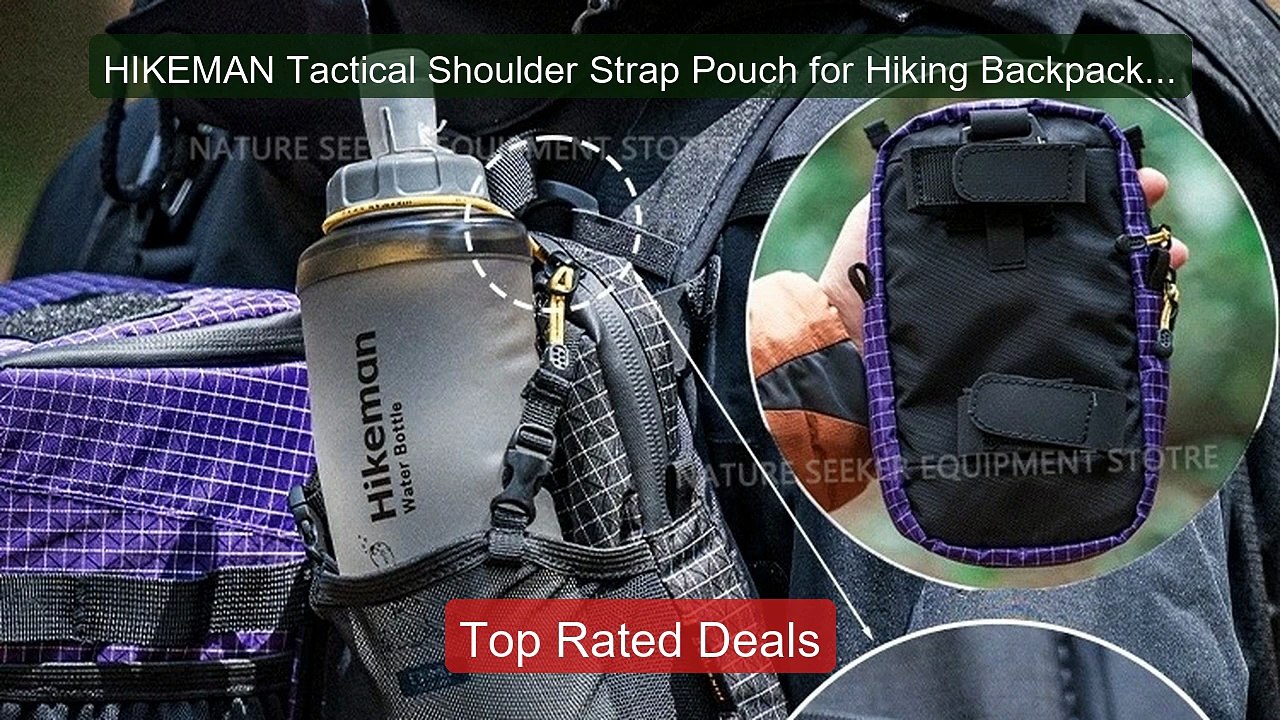 HIKEMAN Tactical Shoulder Strap Pouch for Hiking Backpacking E... -- Best Buy 2026 | Great Quality!
