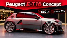 Peugeot E-T16 Concept: 2,5 Sekunden auf 100 km/h und 800-Volt-Technik
